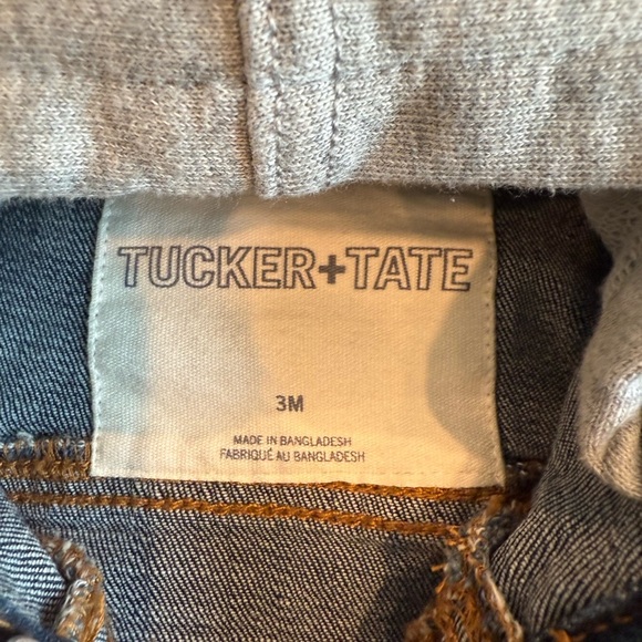 Tucker + Tate Blue Denim Jacket with Gray Sleeves - Picture 5 of 5